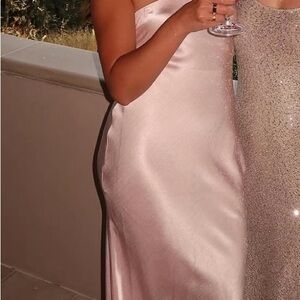 Bec & Bridge, MOON DANCE STRAPLESS DRESS, Size 4, Pink/Blush